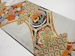 鳳凰に華文・菊唐草・雲模様織出し袋帯